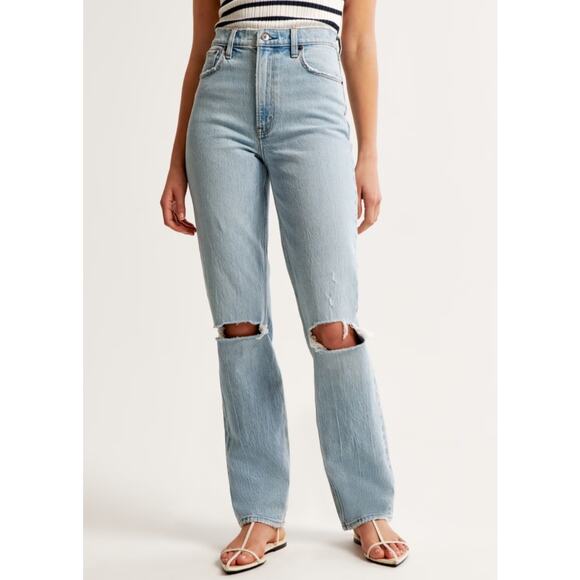 Abercrombie and fitch the 90s straight ultra high rise jean - Picture 2 of 8